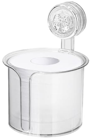 Portarotolo di carta igienica, porta rotolo di carta igienica, con ventosa, per bagno, hotel, camera da letto, cucina, balcone