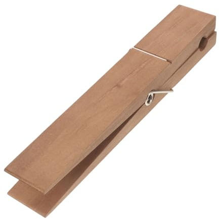 Artibetter Wooden Giant Clothes Pin Towel Clip for Beach Towels Wood Clips as Beach Chair Accessories for Boat Accessories and Washing Pegs