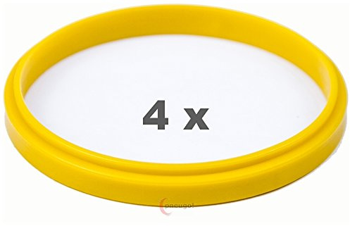 4 x pneugo! Anelli di centraggio per cerchi in alluminio 72.2 mm - 65.1 mm