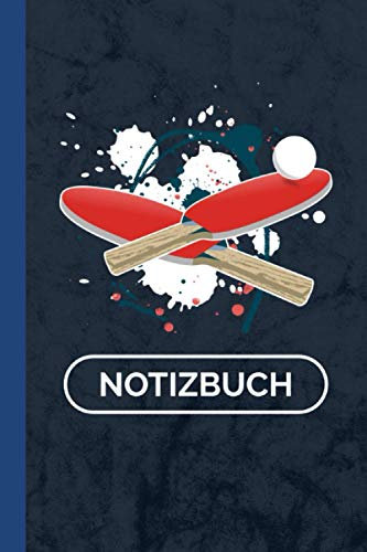 Notizbuch: Tischtennisball Tischtennisschläger Tischtennis 120 Seiten I Soft Cover I [Kariert]