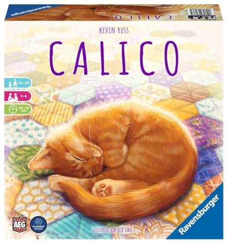 Ravensburger 27038 Calico, Variado Juego de Mesa para Adultos, niños y Gatos Fans a Partir de 10 años, Ideal para Noches de Juego para 1-4 Jugadores