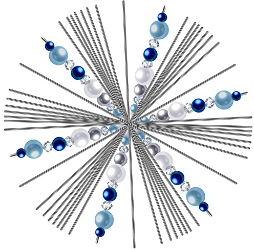 Hotop 48 Pcs Metal Snowflake Wire Forms for DIY Christmas,6 Inch | Beading Projects with Ribbons Charms, Ideal for Party Holiday Crafts Workshops Ornament Making Fun Activities Classroom Decor