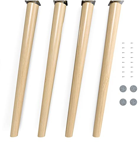 sossai Bordben i oljebehandlat bokträ CLIF ROUND HMF2 71 cm hög runda sned design för stolar bord