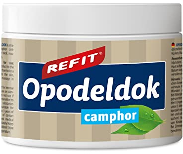 Refit Opodeldok Camphor XXL 500 ml | Gel Extra para el Dolor, crema calentadora, combinación de hierbas probada de lavanda y romero, para espalda, músculos y articulaciones