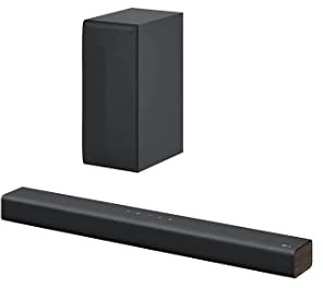 LG Soundbar e subwoofer wireless S40Q - 2.1 canali, uscita da 300 watt, audio home theater nero