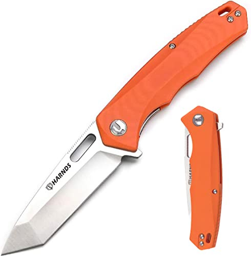 Harnds Pollux CK6119 Klappmesser, Aus-8, japanische Stahlklinge, Griff G10, 3 Farboptionen, 2 Positionen-Clip, 123g