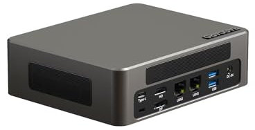 BASOARO BAM9 Mini PC, 12th Gen Core i5-1235U(10C/12T, Up to 4.4 GHz), 64GB RAM 1TB SSD Mini Gaming PC, 2 RJ45 LAN, HD DP Type-C Triple Display, WiFi 6 BT 5.2, Mini Desktop PC for Home/Office/School