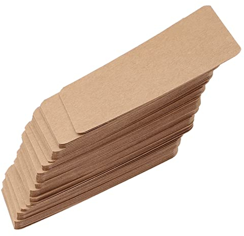 COSMEVIVI Blanko Spielkarten 100 Stück Kompakt Kraftpapier Selbstgemacht Notizkarten Beschreibbar Für Schule Büro Reisen