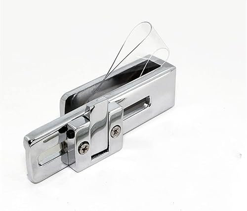 Loquet de porte en acier inoxydable, serrure de porte, boulon de porte, serrure à crochet de porte, loquet de porte robuste, serrure de porte en verre de salle de bain Serrure de porte en verre en for