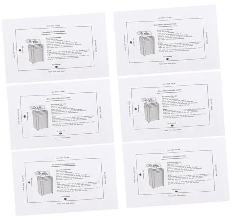 HONMEET 8St Ölpapier professionelles Aktenvernichteröl Schmierölpaket