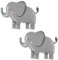 2 Globos De Elefante De Pie, Decoración De Elefante, Globos De Cabeza De Elefante Animal 4D, Globos De Elefante
