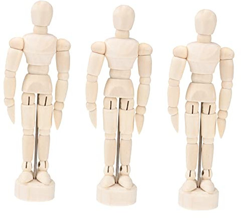 HAPINARY 30stücke Holzfigur Mannequin Für Künstler Gelenkige Bewegliche Zeichnungsfigur Als Dekoration Für Zuhause Und Büro Für Skizzen Und Kunstprojekte