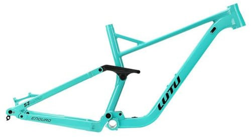 Gefederter Mountainbike-Rahmen 27.5er/29er Abfahrtslauf Enduro-Rahmen 16''/18'' Steckachse 12x148mm Boost Rahmen Federweg 140mm Aluminium-Legierung Scheibenbremse Rahmen DH/AM/XC(Blauw,L(18''))