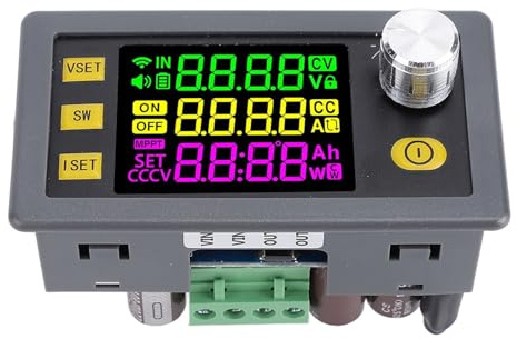 Regulador de voltaje ajustable DC 12-72V a 0-65V 6A 390W convertidor con función MPPT, fuente de alimentación de laboratorio para controlador LED