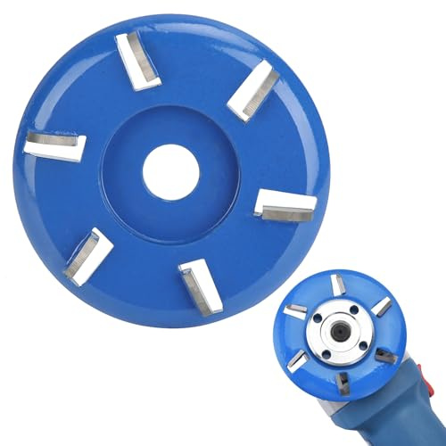 Smerilytrice Angolare per Rimozione Ceppi Disco per Intaglio del Acciaio | 6 Denti Fresa Utensile la Lavorione del Legno Accessori Smeriliatrice Angolare (#1)