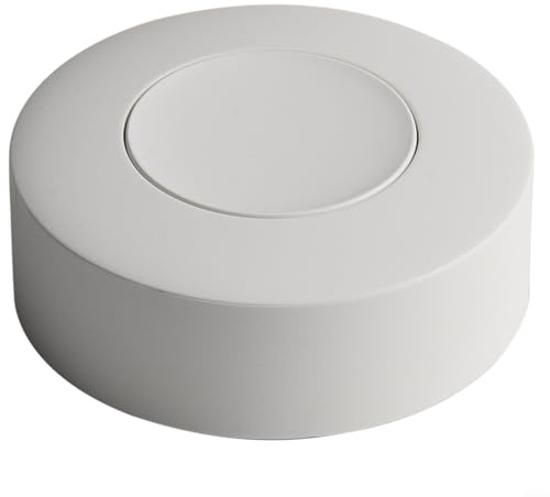 ZAMETTER Drahtloser Szenenschalter SNZB-01P, kabelloser Szenensteuerungsschalter, Smart-Taste, Szenenschalter, drahtlose Fernbedienung mit Emer-gency Alert-Funktion, Weiß