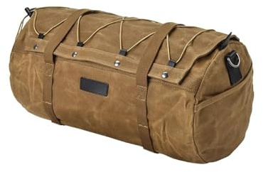 SUTVCM Almacenamiento Motocicletas Bolsa Trasera Portaequipajes Motocicleta Universal Impermeable Viajes En Bicicleta para Y&amaha(Tail Bag Khaki)
