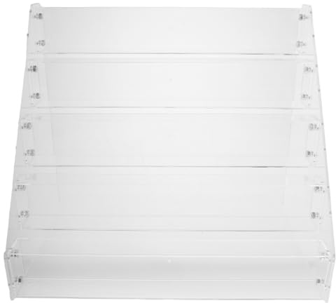 FRCOLOR Organisateur de Maquillage en Acrylique Transparent 5 Niveaux pour Vernis à Ongles et Rouges à Lèvres en Salon de Manucure