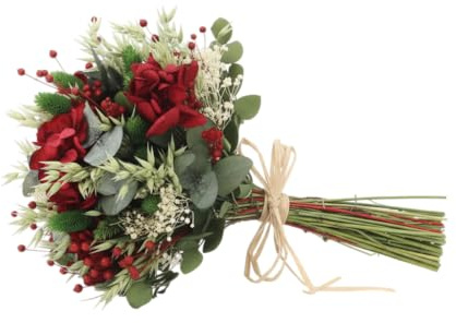 Ramo de Hortensias Rojas Preservadas – Flor Eterna para Novia DECOALIVE