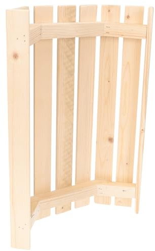 iplusmile Lampada Sauna Paralume in Legno Massello di Pino Finlandese Copertura Lampada Angolare Antideflagrante Protezione Luce per Cabine Sauna ad Alta Temperatura Facile da Installare e