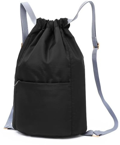 Vyranut Zaino a Sacca Impermeabile con Coulisse Regolabile 45×30×15 cm – Borsa Sportiva Leggera con Tasca Frontale con Cerniera, Grande Capacità per Palestra, Viaggio, Scuola – Uomo e Donna