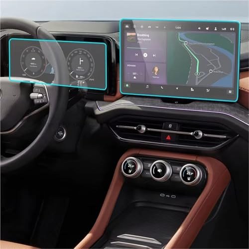 WIJMCTHC Car modification Compatible With Skoda For Kodiaq 2024 13 Inch TPU Screen Protector GPS Navigation 10 Inch Dashboard Instrument Virtual Cockpit Screen Foil Film