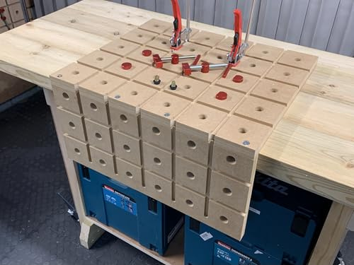 Whaley Woodworks HDS Portable Workbench Master Pack | MFT-Style with 20mm Bench Dogs, Quick Tracket Clamps & Dog Clamps | Ultimate Woodworking Hold-Down | Made in UK
