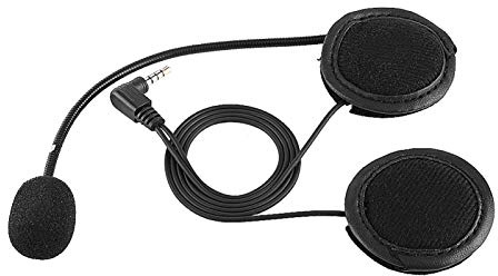 Qiilu Accessoires Oreillette Bluetooth Casque Microphone pour V4 / V6 Moto Casque Intercom