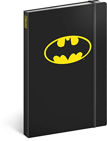 Notizbuch liniert mit Gummiband Notizblock A5 für Frauen, Mädchen, Jungen und Teenager - Schule und Büro Tagebuch Journal Journal Notebook - Batman Signal