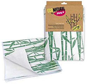 ECONATURAL by York - Panno in bambù standard, colore: bianco/verde