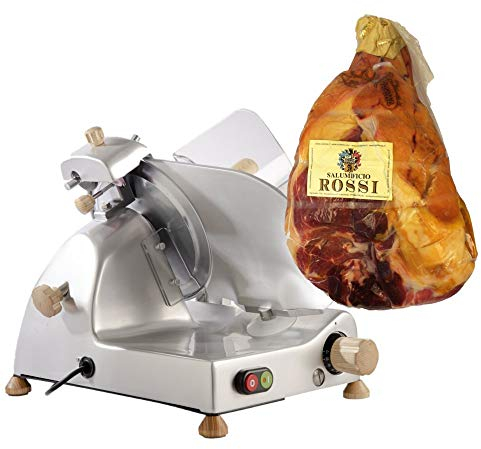 FAC - Special Bundle - Curvy C220 Slicer - Wooden Pomoli + Parma Ham 24 Months Whole Included in The Price