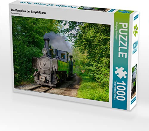 CALVENDO Puzzle Die Dampflok der Steyrtalbahn | 1000 Teile Lege-Größe 64 x 48 cm Foto-Puzzle für glückliche Stunden