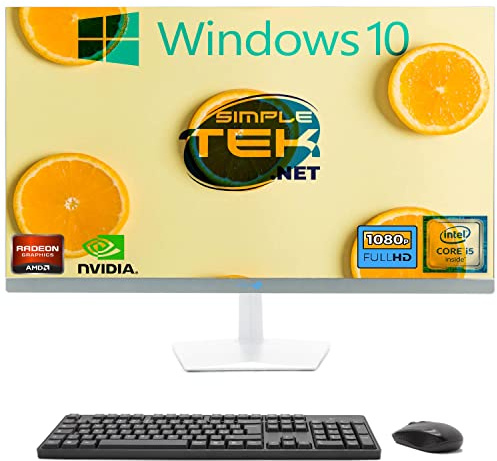 SIMPLETEK - PC All in One 27 FHD Core i5 Windows 10 Scheda Video Dedicata nVidia GT730 4GB | 16GB RAM SSD 960GB | Potente e Versatile, Lavoro e Intrattenimento
