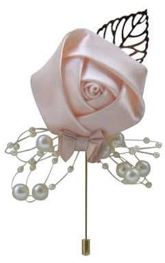4 Stück Damen Brosche Rose Blume Brosche,Damen Elegante Ansteckblume Brosche,Anstecknadeln für Damen Mädchen Kostüm Zubehör Hochzeit,Party,für Hochzeit Dekoration,Braut Bräutigam Hochzeit,Rosa