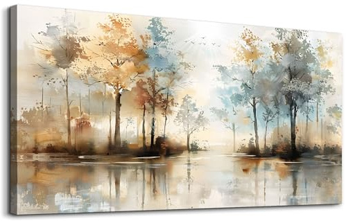 Lapremoly Large Wall Decor For Living Room Framed Wall Art for Bedroom Abstract Tree Painting Wall Artworks Hang Pictures For Office Decoration Canvas Prints Room Home Decorations Posters 20X40