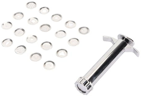 LetCart Zuckerpaste Extruder Ton Extruder Zinklegierung Zuckerpaste Extruder mit 19 Scheiben Abnehmbares Design für DIY Handwerk Fondant und Kuchen Dekorieren Werkzeug Mühe Sparen