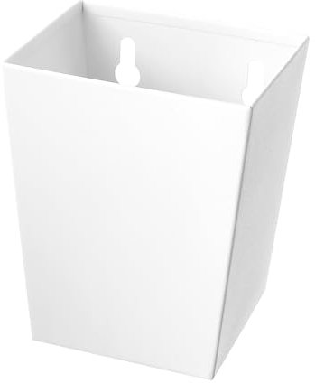 Jumiok White Bottle Cap Catcher Wall mounted Beer Soda Top Bucket Stainless steel with Drain Holes