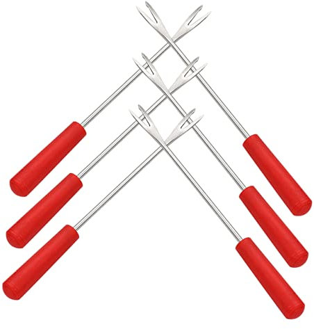 Cabilock 6pièces Lot De Fourchettes Réutilisables Pour Barbecue Fruits Et Fromage Avec Manche Antidérapant Et Surface Lisse