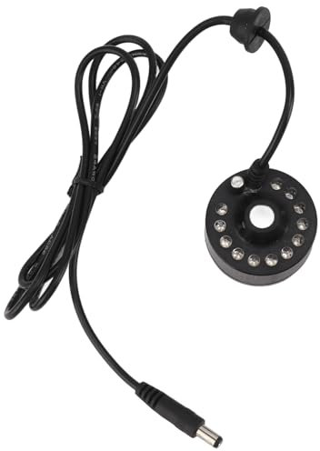 Natudeco 12 LED-Nebelmacher, Halloween-Lichter, Nebelmacher, Wasserbrunnen, Teichnebler für Teich, Halloween-Party, DC 5 V-Schnittstelle