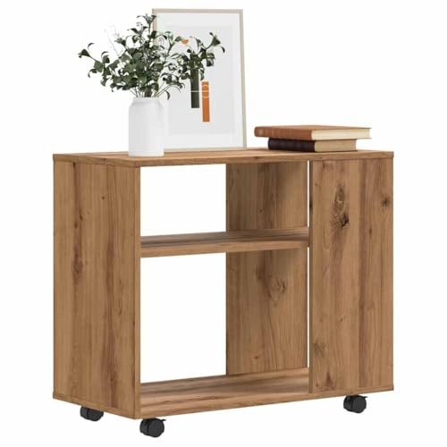 ShGaxin Beistelltisch Artisan-Eiche 70x35x55 cm Holzwerkstoff, Sofatisch, Druckertisch, Laptop Tisch, Couchtisch, Sofa Tisch, Kaffetisch - 856027