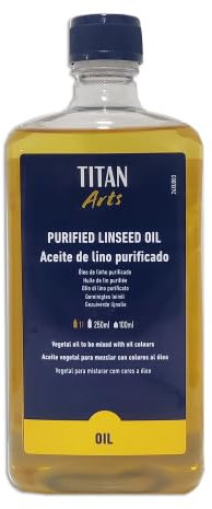TITAN ARTS - HUILE DE LIN PURIFIÉE TITAN 1 L