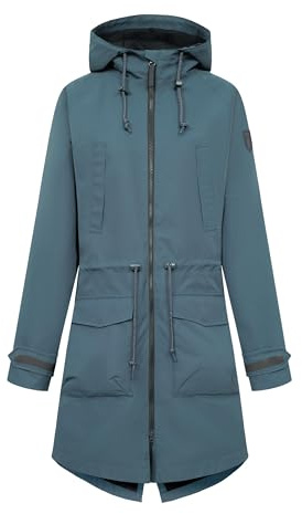 derbe Regenjacke Phoeby Dog Damen Blau Hundejacke 42 | Jacke für Frauchen| Gassi Gehen | Regenmantel | Warm