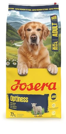 JOSERA Adult Large Optiness Agneau & Riz (1 x 12,5 kg) | Croquettes pour Chiens Adultes | teneur réduite en protéines | sans blé | acides Gras Essentiels | XL Croquettes | Pack 1