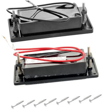 VANZACK Jeu de Micros Humbucker Scellés pour Guitare Électrique Chaud Classique avec Sortie Améliorée Ensemble avec Vis de Remplacement Silencieux et Interférences