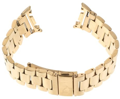 WHAMVOX Ersättningsarmband kompatibelt med Watch 8 - Metallarmband - Klassisk hårdvara för män, present till honom - Guld