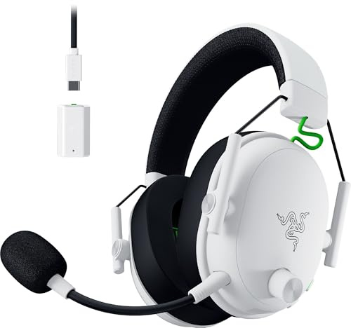 Razer BlackShark V3 Xbox S|X - Casque sans Fil pour l´Esport - Haut-parleurs Triforce 50 mm - Microphone Large Bande Amovible - HyperSpeed 2,4 GHz et Bluetooth - Son Surround - Xbox/PC | Blanc