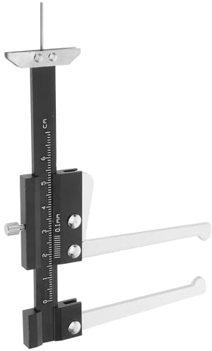 ULTECHNOVO Brake Disc Thickness Measuring Tool with Stainless Steel Construction Clamping Range 0-60mm Quick and Multifunctional Brake Pad Gauge