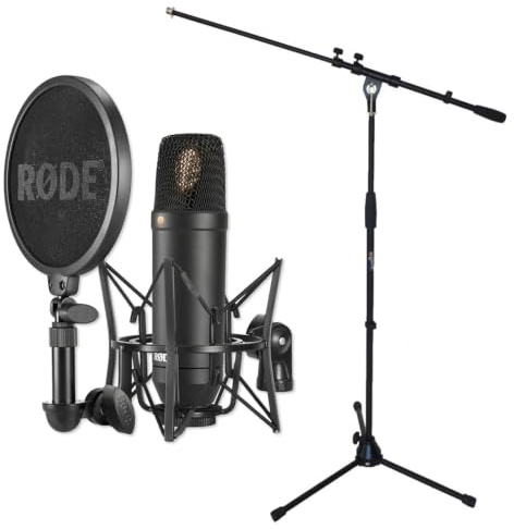 Rode NT1-Kit Studio Microphone Set with Keeprum Boom Microphone Stand