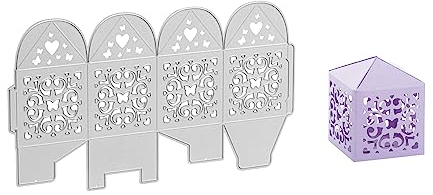 Stanzenshop Stanzschablone Quadratische Schachtel mit Muster, Geschenkbox, Stanze Box, Stanzschablone Schachtel, Geburtstag, Hochzeit, Geschenk, Stanzformen