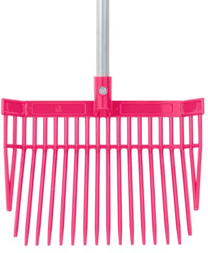 Red Gorilla Replacement Bedding Fork Head Only in Pink for PC Bedding Fork Spare Part Durable Polycarbonate 20 Strong Tines for Stable Horses Manure and Bedding Lightweight
